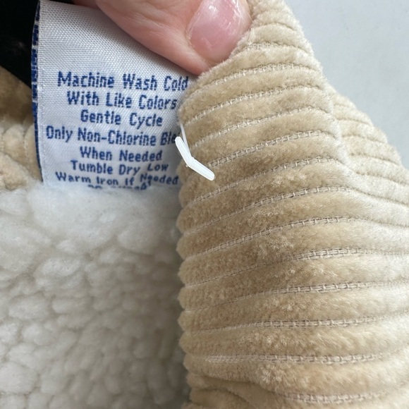 Y2K L BLAIR VINTAGE 100% Cotton rustic farmcore sherpa lined womans chore coat - Picture 6 of 14